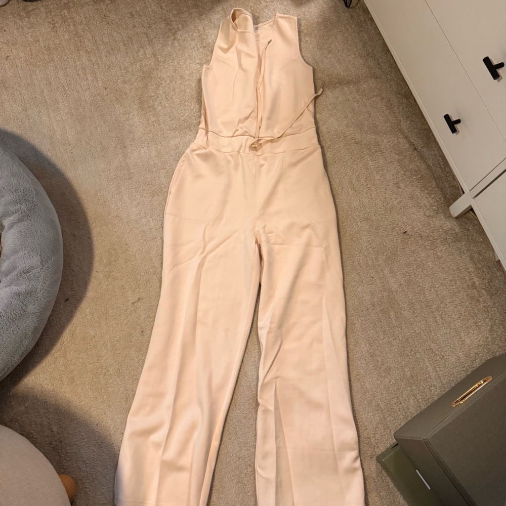 ANRABESS cream jumpsuit